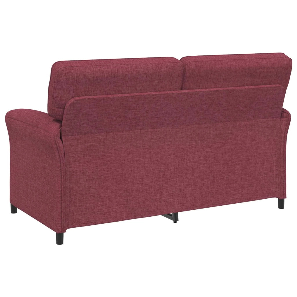 Set di divani 2 pz Rosso Vino Tessuto 3424860