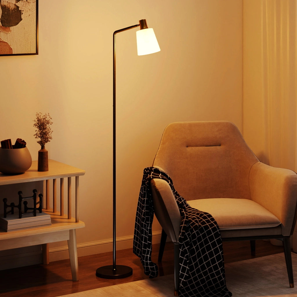 Lampada da Terra LED Girevole ¨C zephmum ¨C Nero 3000K 4000K 6500K