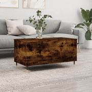 Tavolino da Salotto-Tavolino da soggiorno-Tavolo Rovere Fumo 90x44,5x45 cm Legno Multistrato 981159