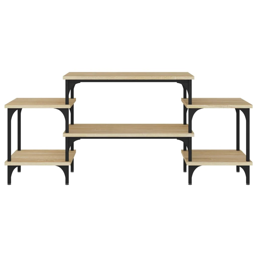 Mobile TV multimediale mensola TV credenza TV sala da pranzo soggiorno camera da letto rovere Sonoma 117 x 35 x 52 cm legno ingegnerizzato marrone 02_0027459