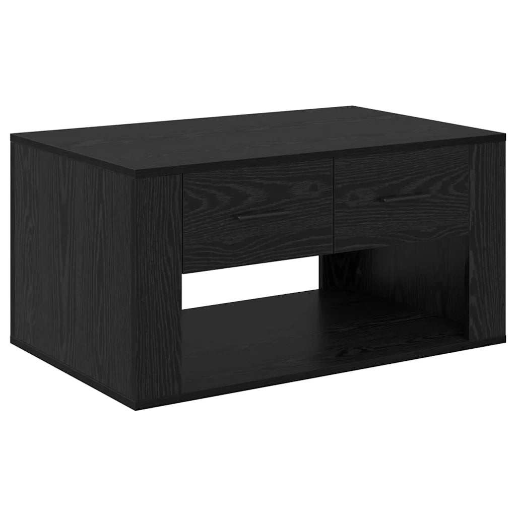 Tavolino da salotto con cassetto Rovere Nero 80 x 50 x 40 cm 881131