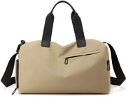 Borsa sportiva compatta - Borsa da viaggio 40x20x25 cm - Valigetta 40x25x20 cm - Sotto banco adatto per Ryanair - Borsa per weekend - Marrone