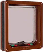 Catena per gatti 4 vie chiusura per gatti grandi - B: 235 cm H: 252 cm (marrone)