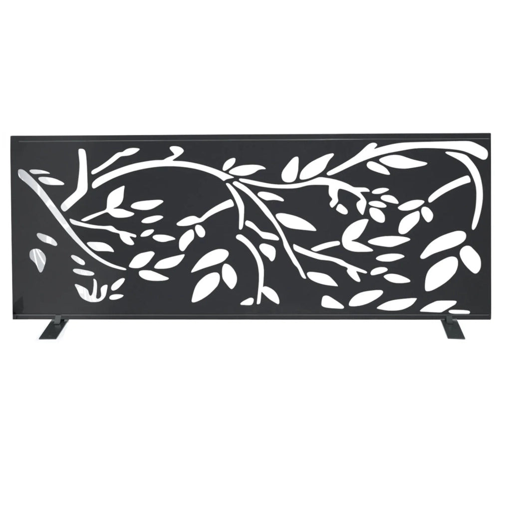 IDMarket - Pannello decorativo universale 150 x 50 CM LIS grigio