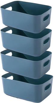 Organizzatore per Cucina/Bagno in Plastica di Alta Qualità - Set di 3 Dimensioni - 20x15x7 cm/25x18x10 cm/30x20x12 cm - Sostenibile e Colorato