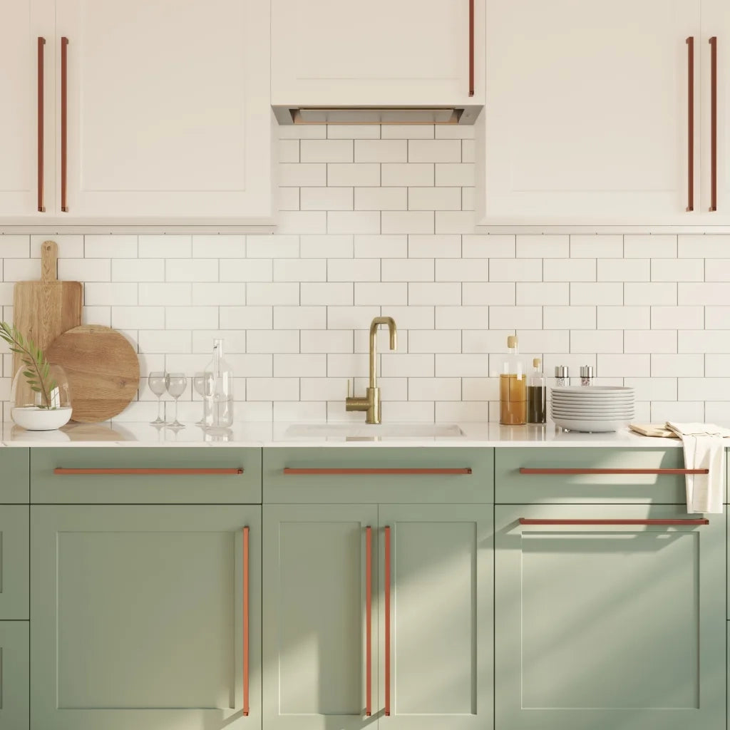 Maniglie per Mobili 10 pz Bronzo 480 mm in Acciaio Inox 3203682