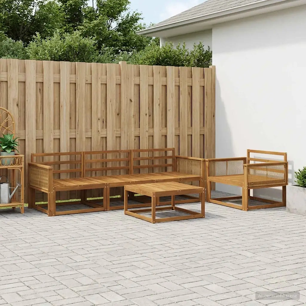 Set di divani da esterno 6 pcs Naturale 3382347