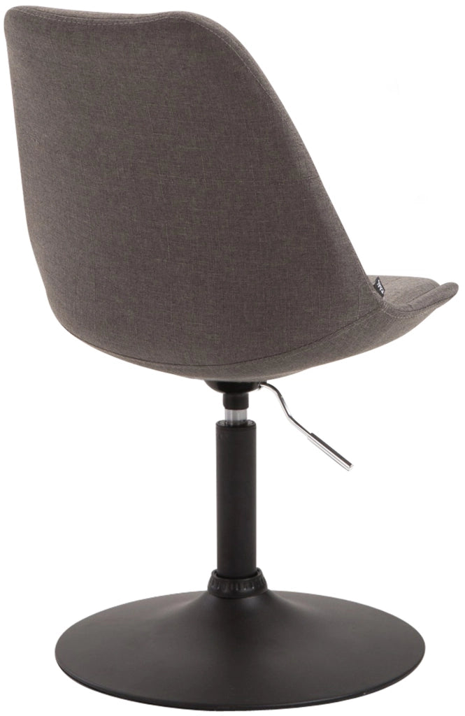 Sedia da pranzo MAVERICK in tessuto grigio scuro,nero
