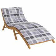 Cuscino per Lounger Sole Grigio 178 x 60 x 4 cm Tessuto Oxford