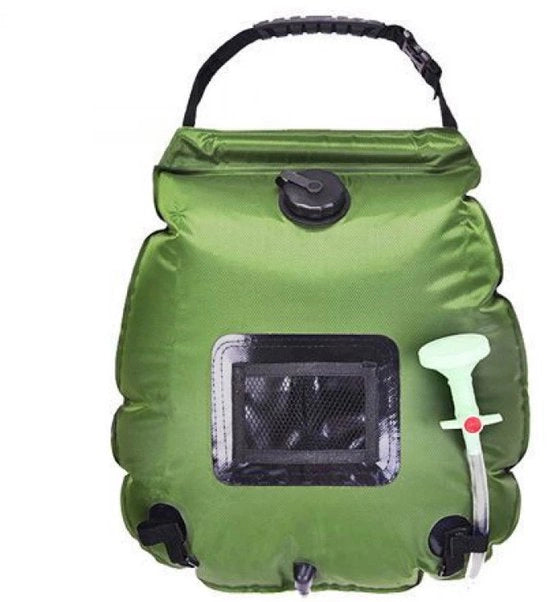 Douchetta solare portatile, 20L douchetta solare riscaldante per campeggio con tubo rimovibile e testa douchi regolabile, douchetta compatta per campeggio, escursioni, viaggi, nuoto in spiaggia.