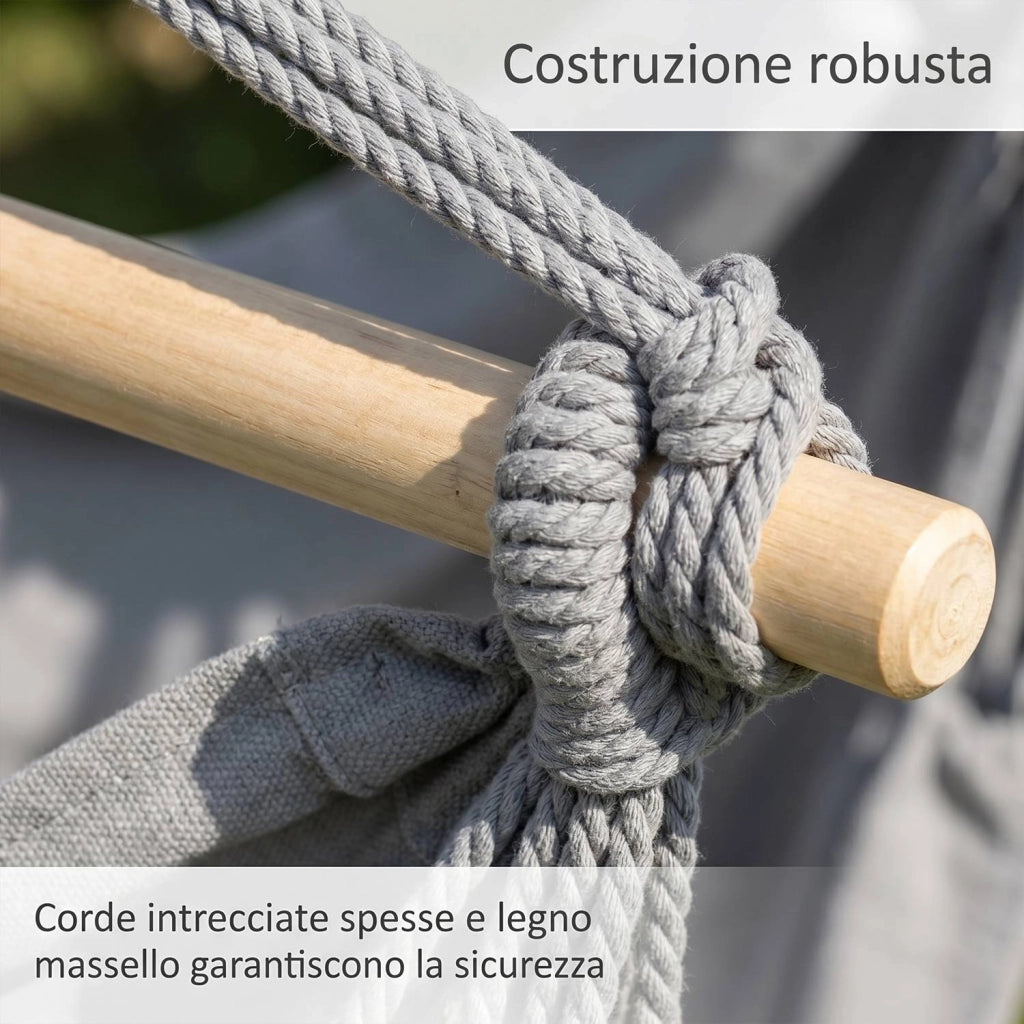 Marvin Amaca Poltrona Sospesa da Giardino Qatar Patio Sedia a Dondolo Seduta Imbottita con cuscini, da Appendere  Grigio