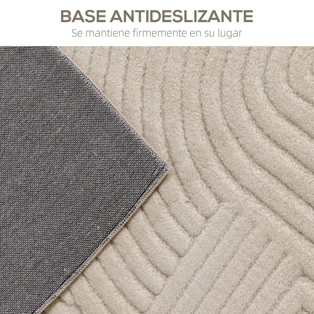 Tappeto Moderno Pelo Corto ¨C Xylo ¨C Crema 230x160 cm Antiscivolo