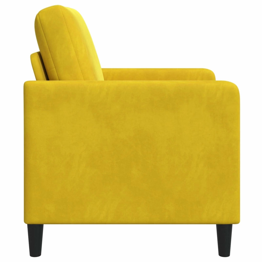 Divano con Storage Giallo 122 x 78 x 87 cm Poliestere 42036912