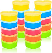 Duzioni in plastica con coperchio, 90 ml - Duzioni per imballaggio - Duzioni di magazzino - Contenitori a forma di cuore per spezie - Imprigionanti liquidi - Duzioni per congelazione - Contenitori per alimenti - Riciclabili - Dips - Spezie