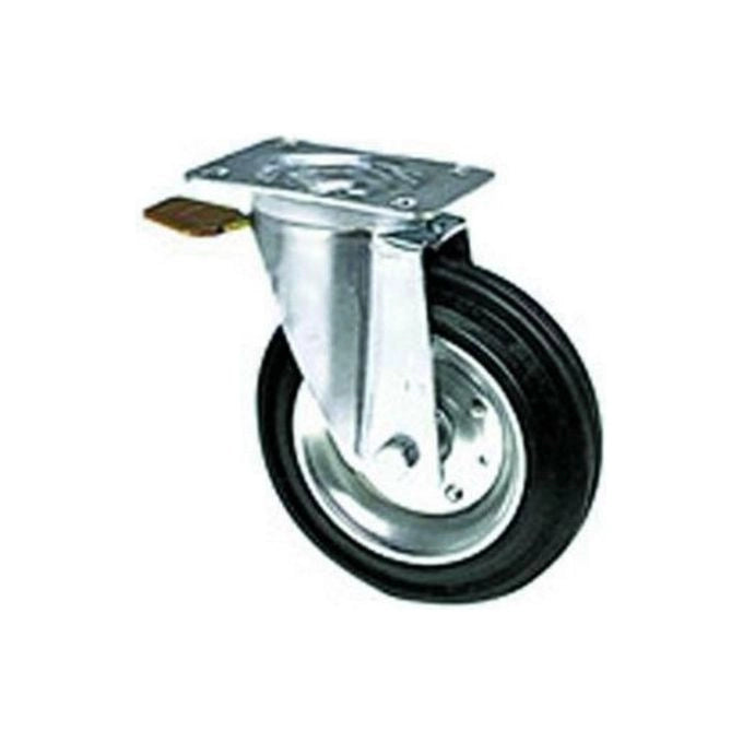 Blinky Ruote Gommate Base Girevole Con Freno 80X24Mm