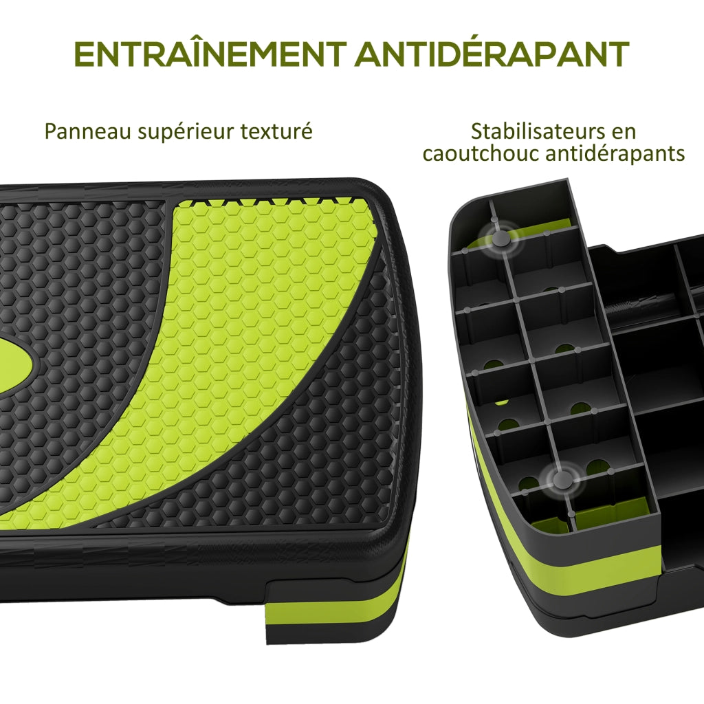Stepper Fitness ¨C zephmum ¨C Nero Verde 80x31x20 cm
