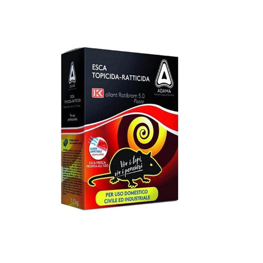 Esca topicida fresca RATIBROM 1500-3 buste (500 gr) KOLLANT topolini ratti grigi