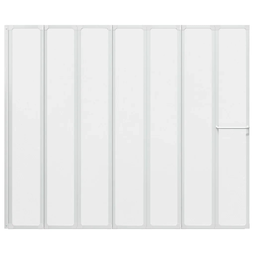 7 Pannelli pieghevoli con porta-asciugamano 140 x 168 cm doccia bagno 140786