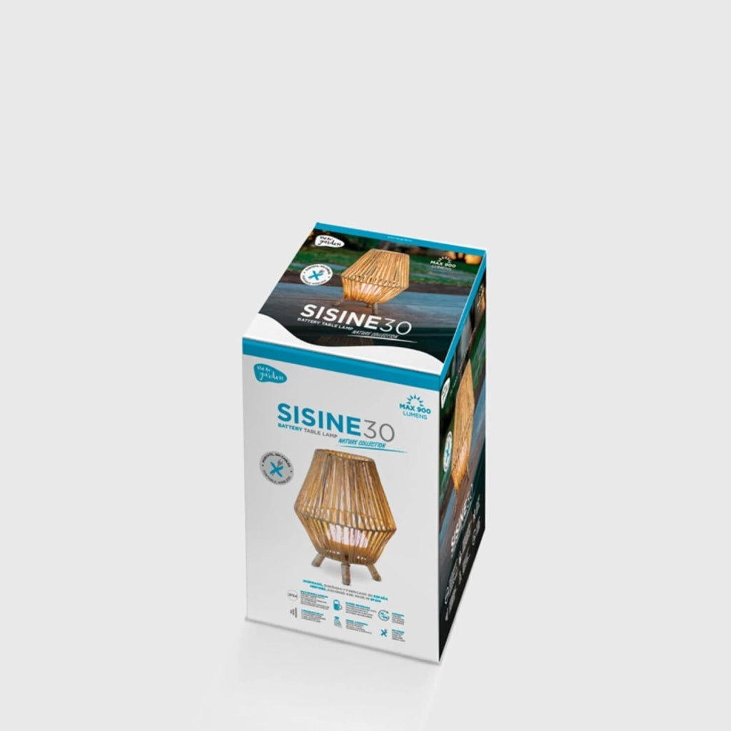 Newgarden LUMSIS030XXWLNW Sisine 30 Lampada da Tavolo LED Ricaricabile 9W 900lm IP54 Telecomando colore Naturale