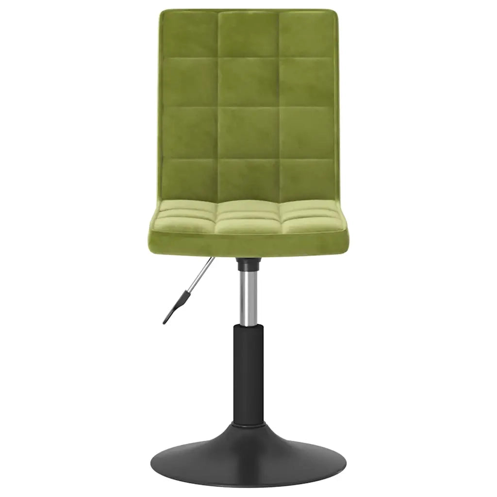 Sedie da Pranzo Girevoli 2 pz Verde Chiaro in Velluto 335743