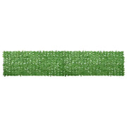 Paravento da Balcone-Pannello per balcone con Foglie Verdi 500x100 cm