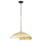 Sospensione Art Déco ottone Golden marmo oro E27 Alfa