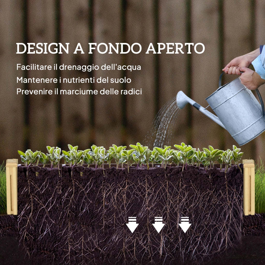 Fioriera con Traliccio per Rampicanti ¨C zephmum ¨C Legno di Abete 230x60x110 cm