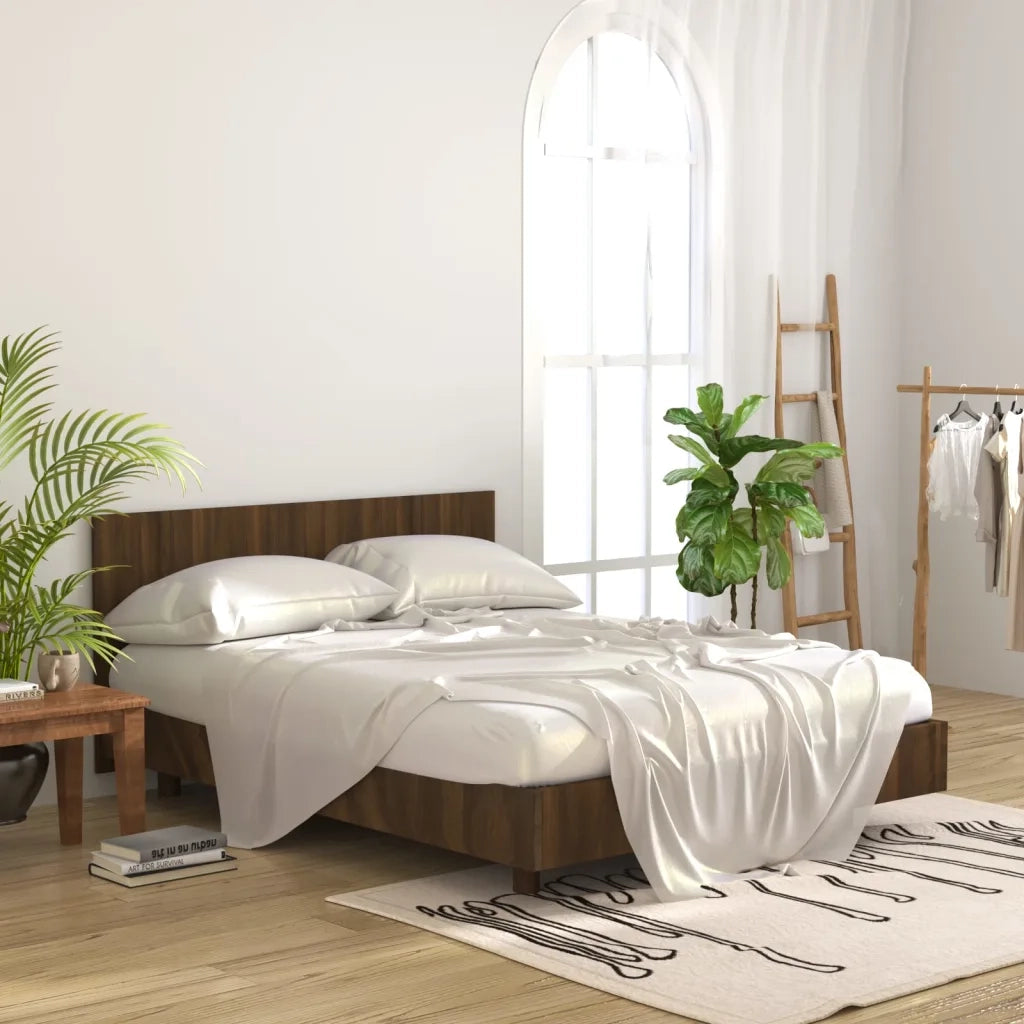 Testiera Letto Rovere Marrone 160x1,5x80cm in Legno Multistrato 816975