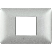 Placca Bticino Matix 2 moduli centrati bianco calce AM4819TBC