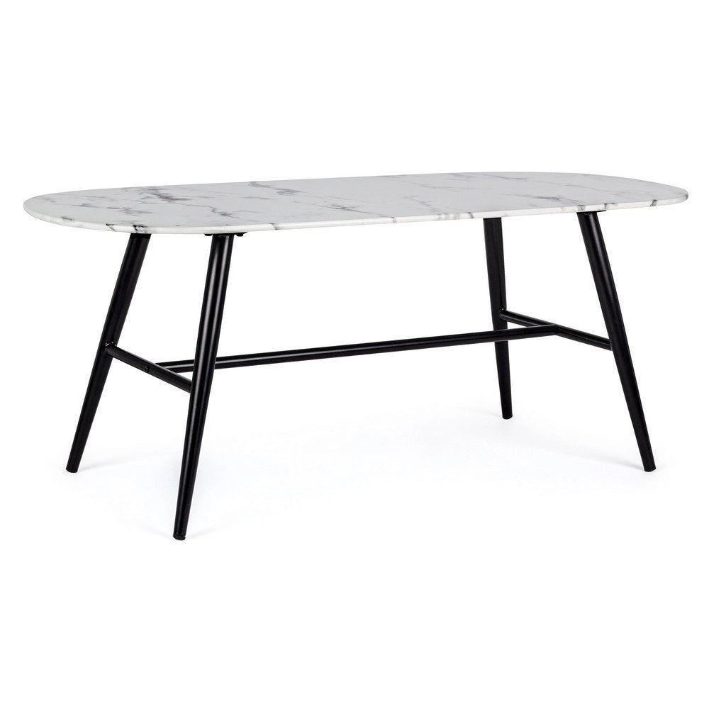 Tavolino Bianco Moderno da Interno 110x50 cm - FREYA
