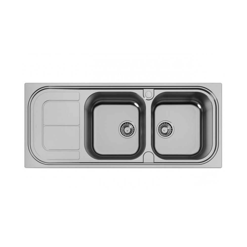 Lavello inox alien 3 basket 2v 116x50 dx