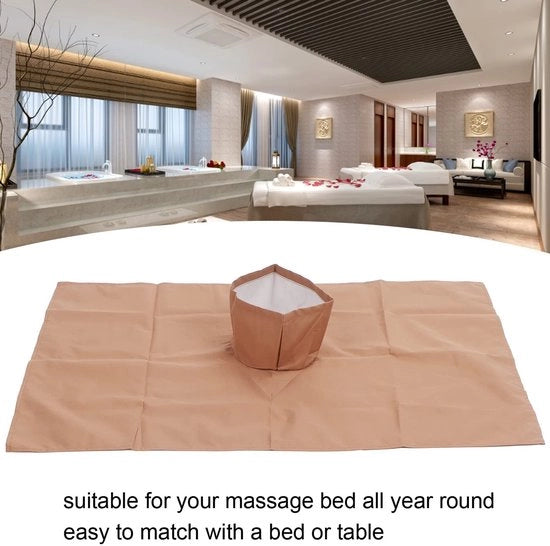 Massaggiatrice 100% cotone - Secchezza rapida - Fazzoletto per il viso - Leggero - Respirante - Dimensioni 50x80cm - Copertura per tavolo massaggiatore