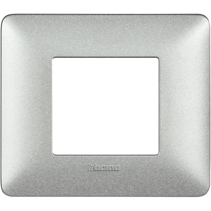 Placca Bticino Matix 2 moduli  bianco calce AM4802TBC