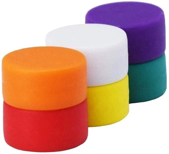 Magnetici ad alta resistenza e impermeabili all'acqua Ø 13 mm con rivestimento protettivo, 6 colori, supermagneti ideali per piastre magnetiche in vetro