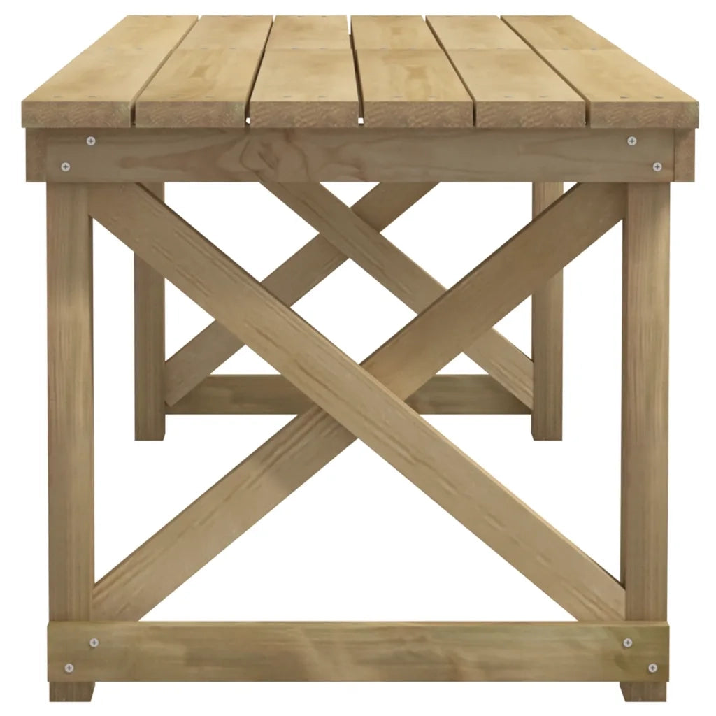 Set da Pranzo per Giardino 3 pz in Legno di Pino Impregnato 3096621