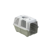 Trasportino Pratiko Metal verde 55x36x36 cm – Per cani e gatti – Viaggi sicuri e confortevoli