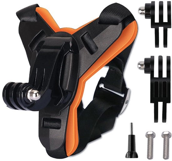 Accessorio orizzontale per motocicletta compatibile con GoPro 13/12/11/10/9, adatto per azione e protezione motociclistica.