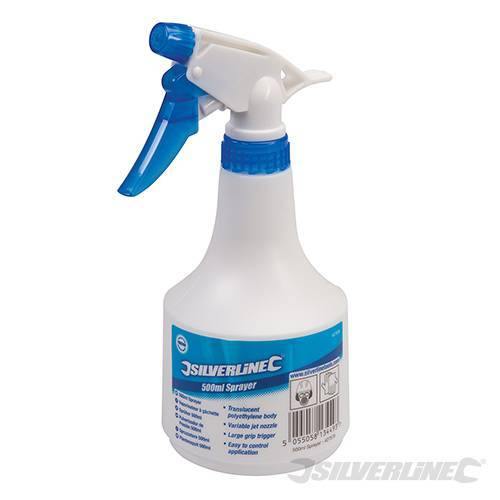 Nebulizzatore spray in plastica 500 ml Silverline ugello a getto variabile