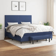 Giroletto a Molle con Materasso Blu 160x200 cm in Tessuto cod mxl 34769