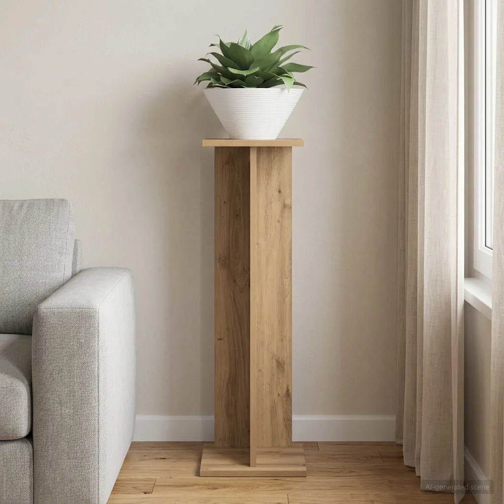 Supporto per piante | Sostegno per piante Rovere Artigianale 25 x 25,5 x 80,5 cm