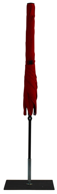 Ombrellone da Giardino 2x2 m Palo Ø38 mm in Alluminio Tessuto Poliestere Trend Rosso