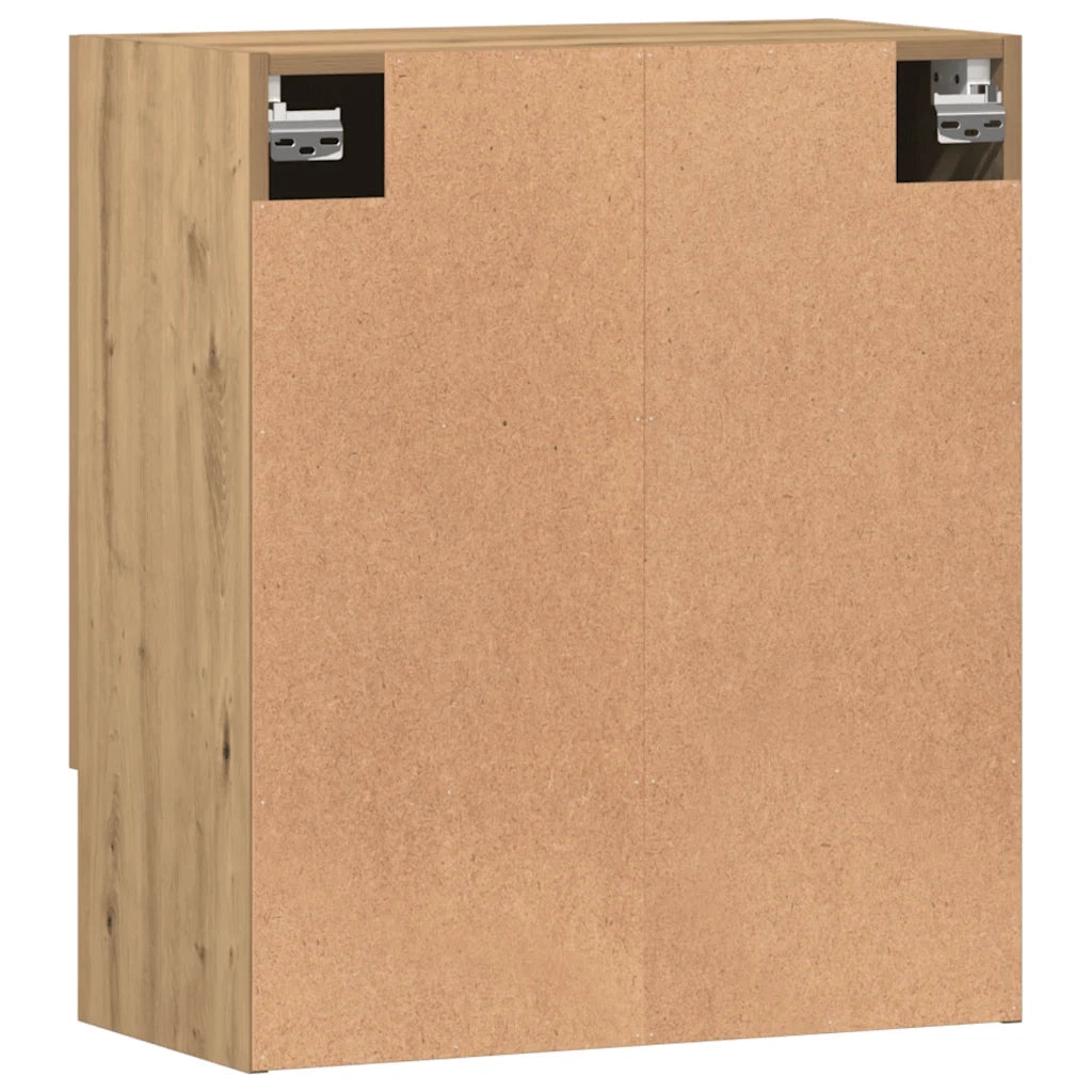 Armadietto a Muro | Mobile a Parete Rovere Artigianale 60x31x70 cm in Truciolato