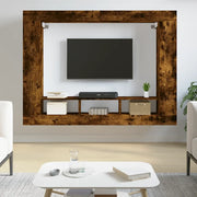 Mobile Porta TV-Mobile per TV-Credenza TV Rovere Fumo 152x22x113 cm in Legno Multistrato