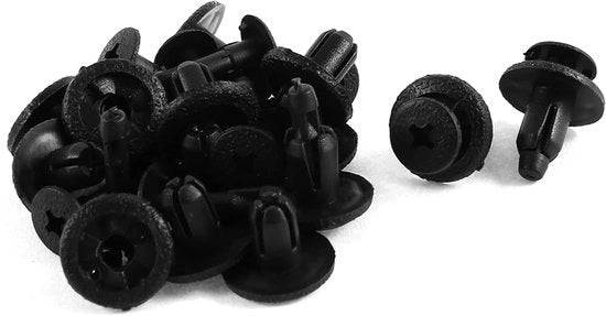 Set di Clip di Protezione per Auto/Moto/Rimorchi da 15 - Clip di Plastica - Resistenti alla Corrosione - Duraturi - Facili da Installare