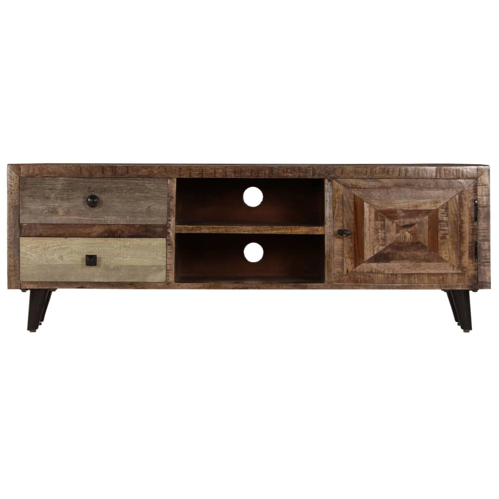 Pratico mobile porta TV/credenza di design 118 cm legno massello di mango 2502286