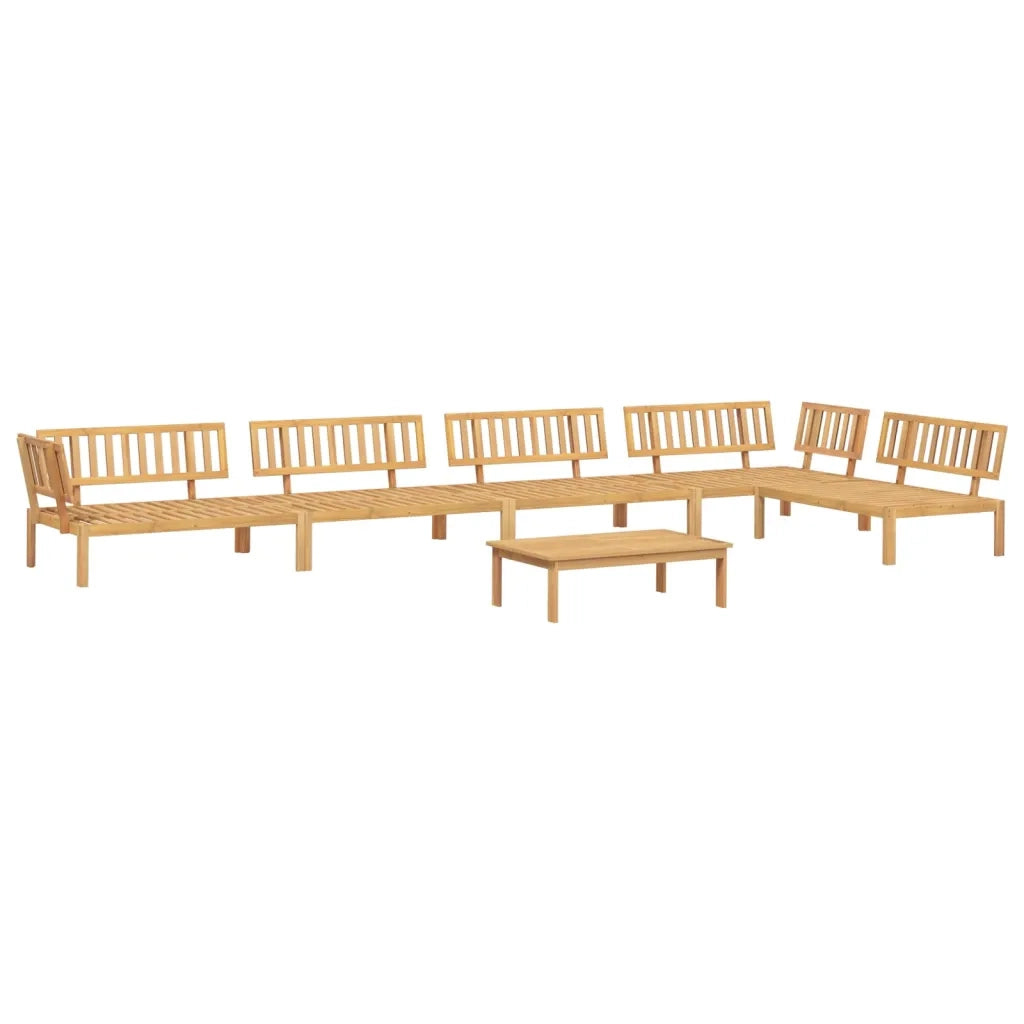 vidaXL Set Divano Pallet da Giardino 6 pz in Legno Massello di Acacia