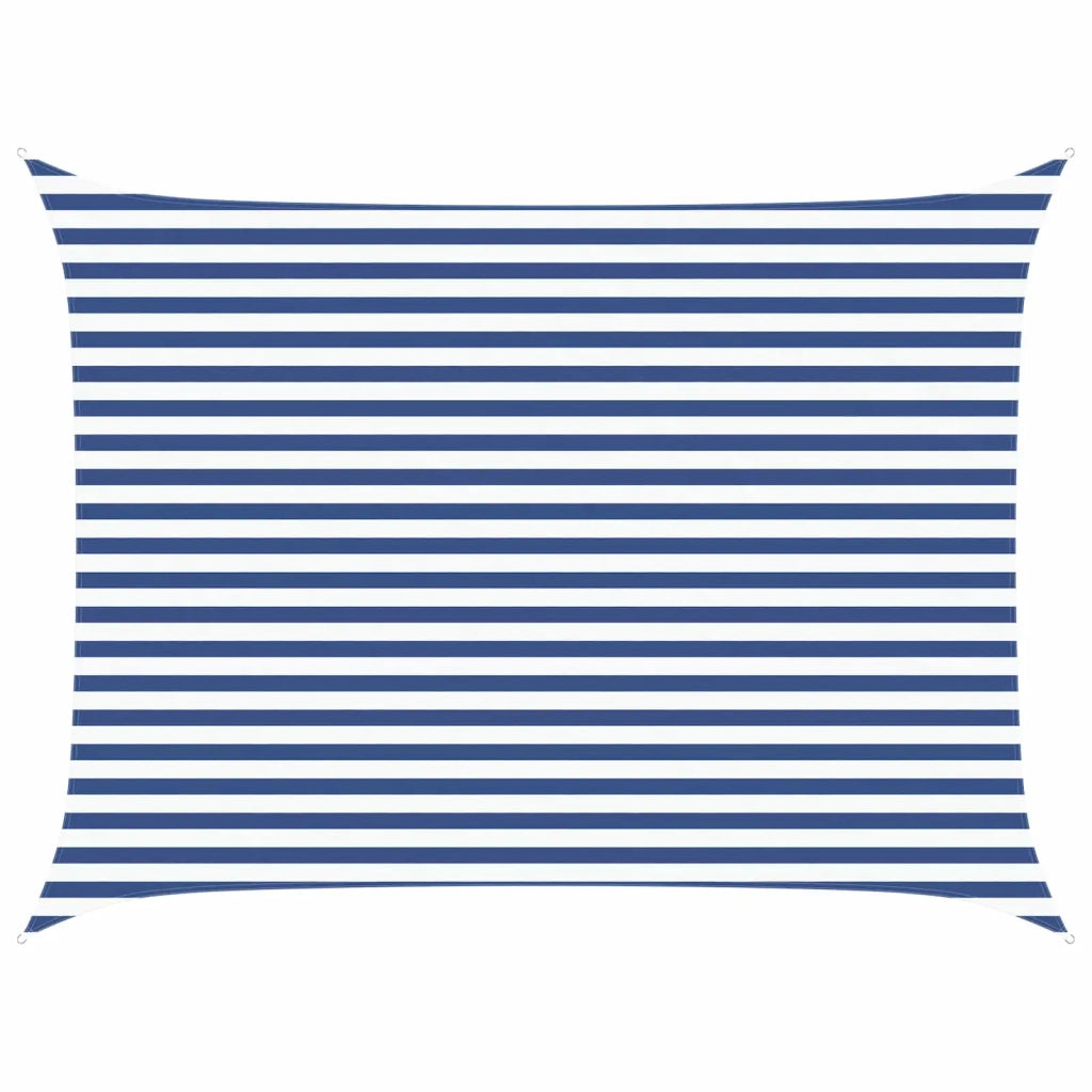 Vela da ombra solare Blu e Bianco 4 × 3 m