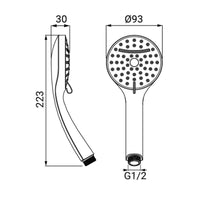 Doccino serie ninfea 2 getti cromato