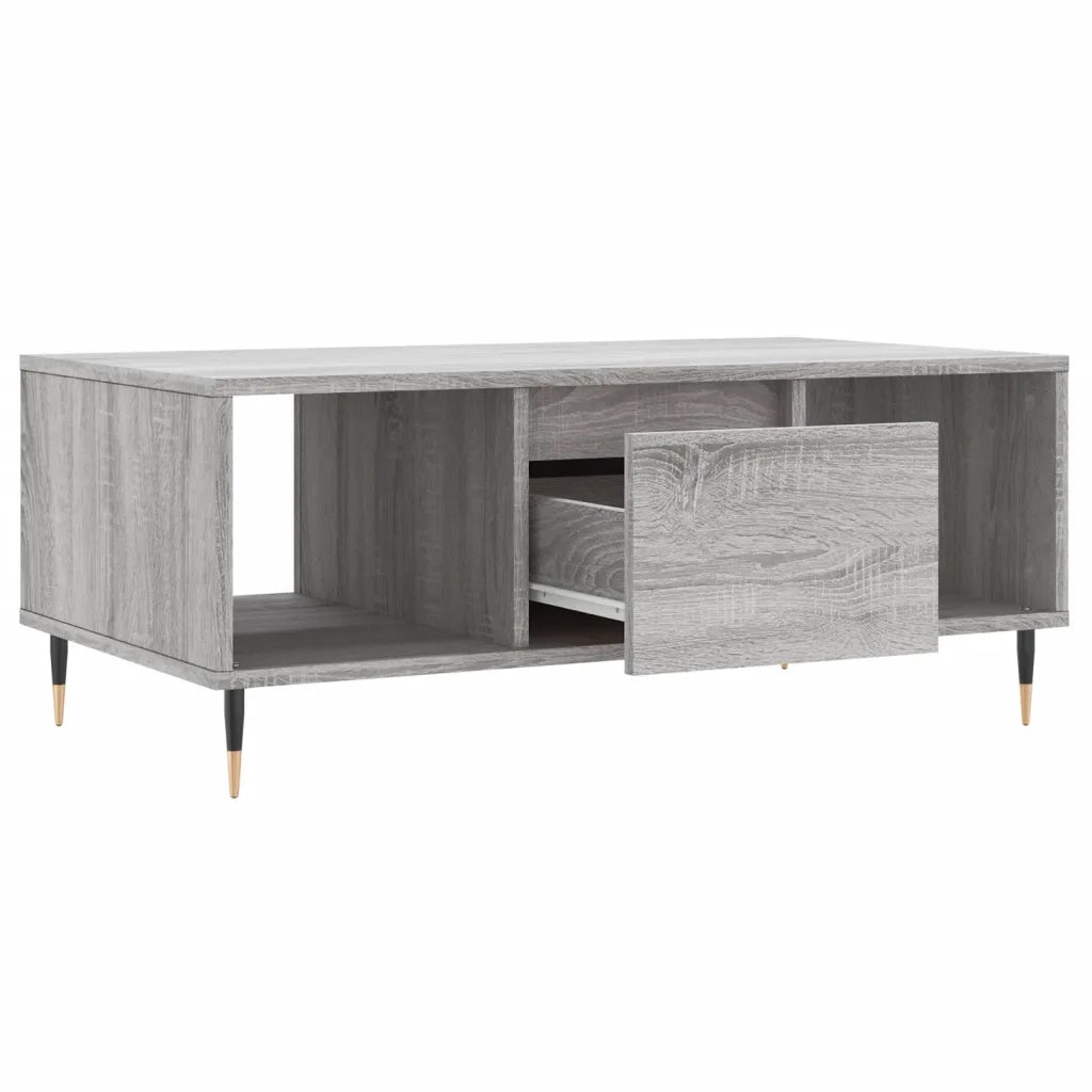 Tavolino salotto | Tavolino da caff¨¨ | Tavolino da Soggiorno Grigio Sonoma 90x50x36,5 cm Legno Multistrato