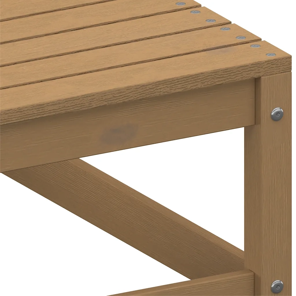 Divano Angolare da Giardino con Cuscini-Sofa da Giardino-Divanetto da esterno Crema Massello di Pino 207586